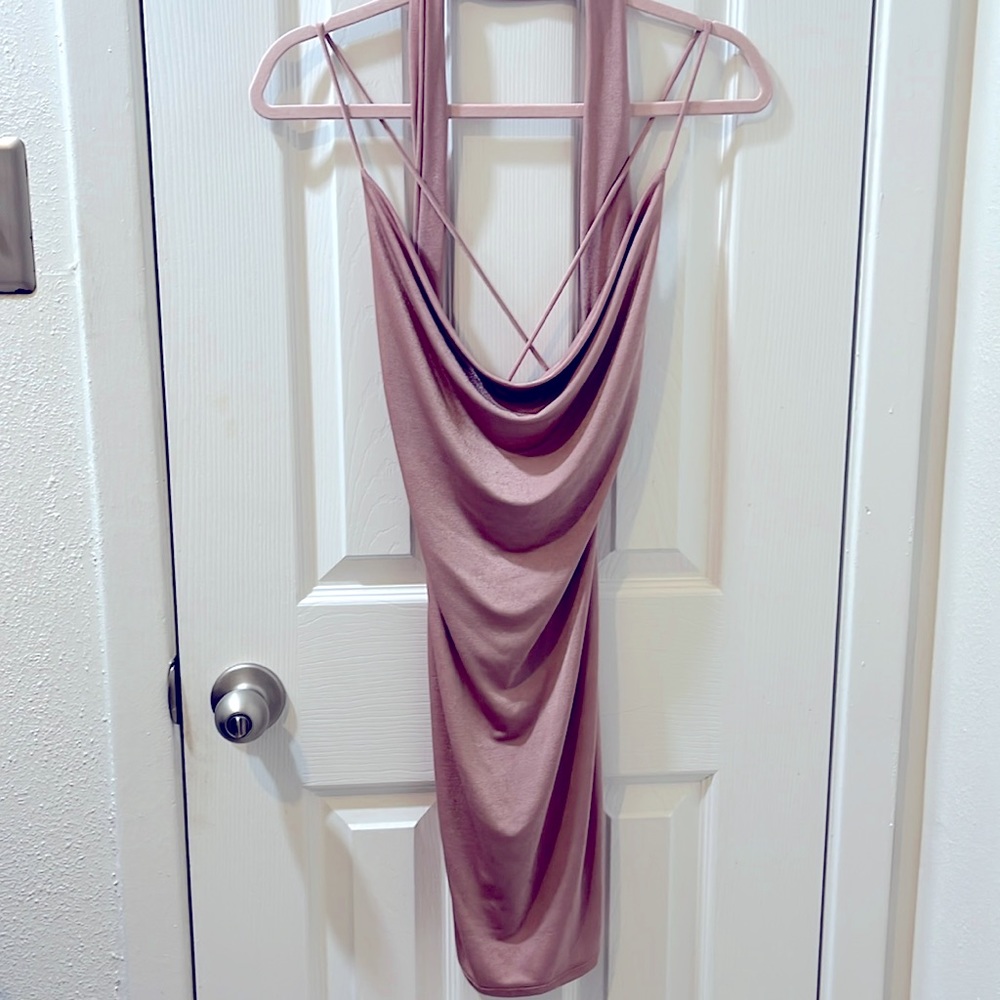 Mauve mini dress